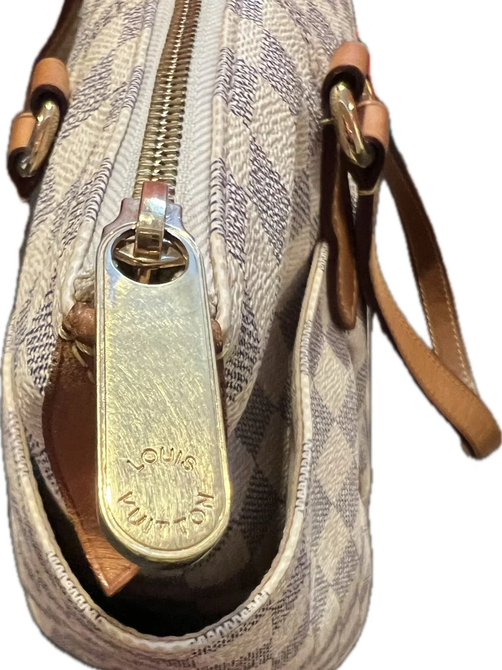 Authentic Louis Vuitton Totally PM Damier Azur Tote - Entrupy Certified